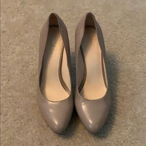 Nine West Nude Platform Heels